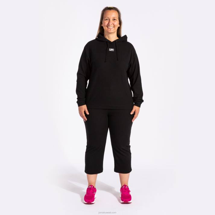 Joma 82P4R3721 أسود دافني سترة مقنعين نحيف