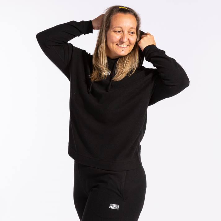 Joma 82P4R3721 أسود دافني سترة مقنعين نحيف