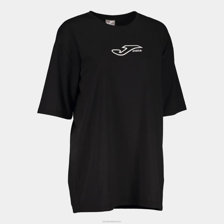 Joma 82P4R3725 أسود قميص بأكمام قصيرة دافني نحيف