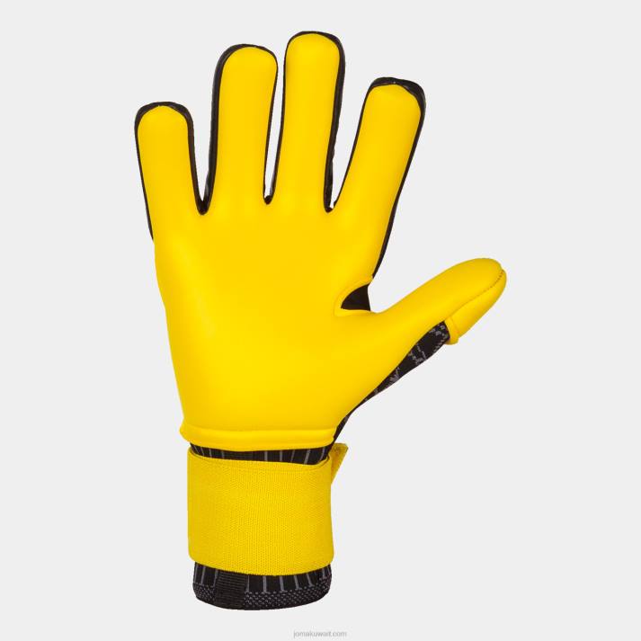 Joma 82P4R3727 نيون أصفر أسود منطقة قفازات حارس المرمى 360