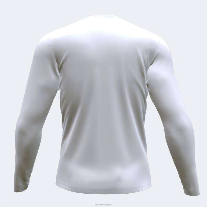 Joma 82P4R3736 أبيض قميص بأكمام طويلة من أكاديمية براما