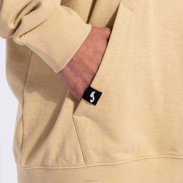 Joma 82P4R3748 اللون البيج سترة مقنعين الشارع الحضري نحيف