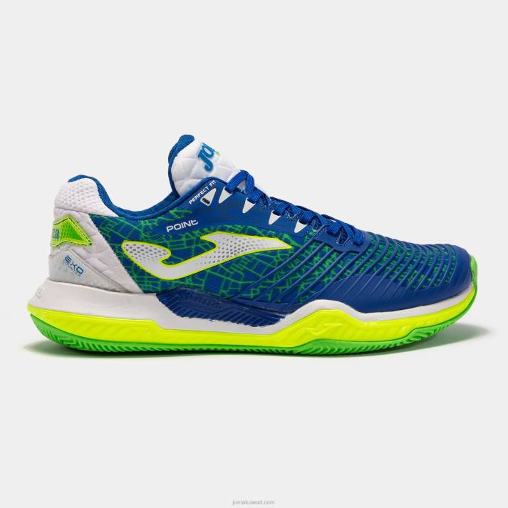 Joma 82P4R3754 الأزرق الملكي الأصفر الفلوريسنت نقطة الأحذية 22 محكمة صلبة