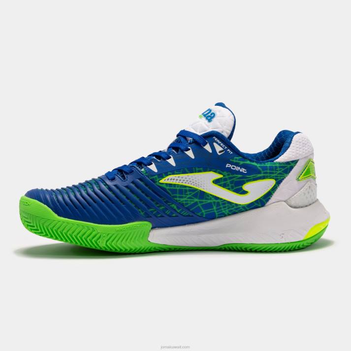 Joma 82P4R3754 الأزرق الملكي الأصفر الفلوريسنت نقطة الأحذية 22 محكمة صلبة