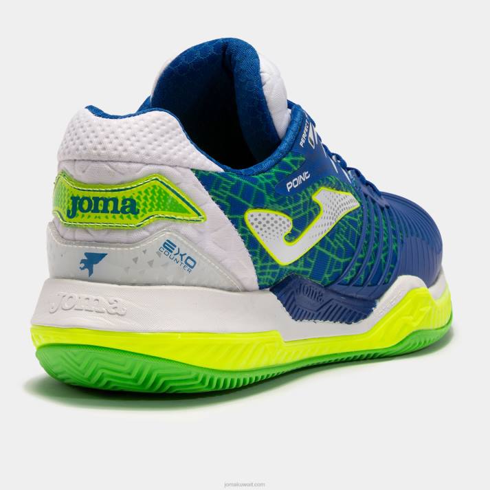 Joma 82P4R3754 الأزرق الملكي الأصفر الفلوريسنت نقطة الأحذية 22 محكمة صلبة