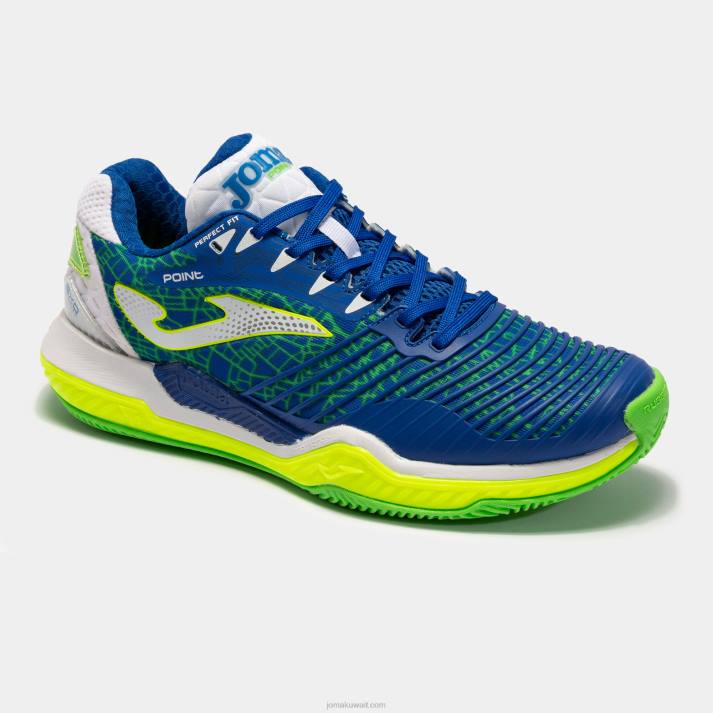Joma 82P4R3754 الأزرق الملكي الأصفر الفلوريسنت نقطة الأحذية 22 محكمة صلبة