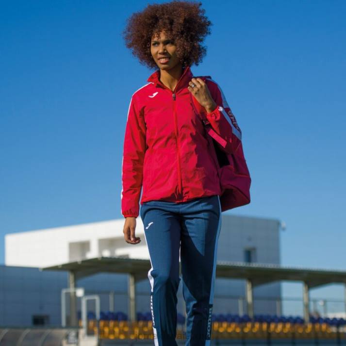 Joma 82P4R3757 احمر ابيض بطولة سترة المطر الرابع نحيف