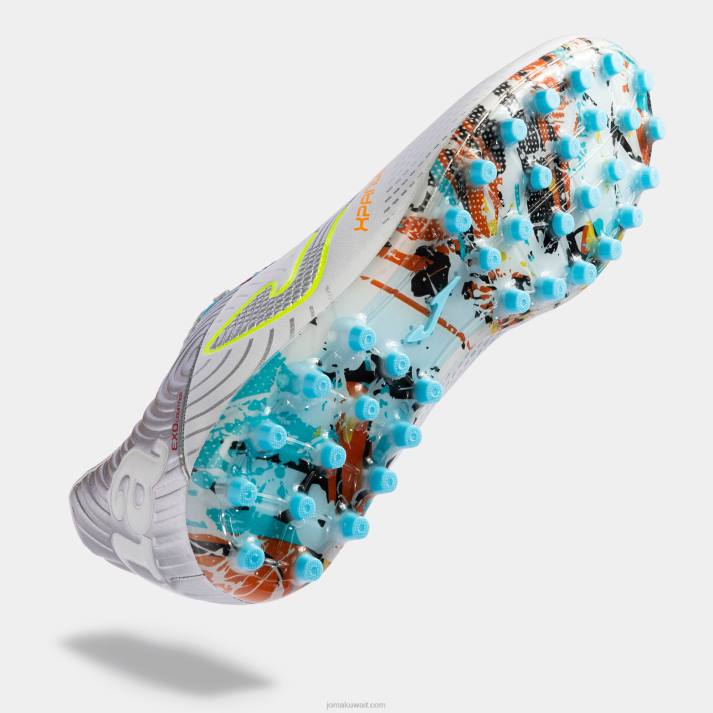 Joma 82P4R37 أبيض فضي حذاء كرة القدم xpander 23 عشب صناعي
