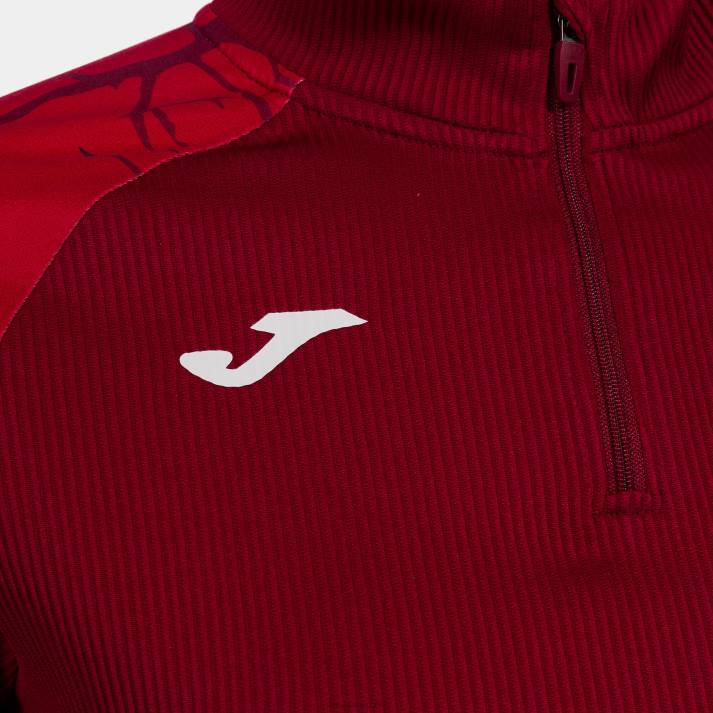 Joma 82P4R3824 أحمر قميص من النوع الثقيل النخبة التاسع نحيف