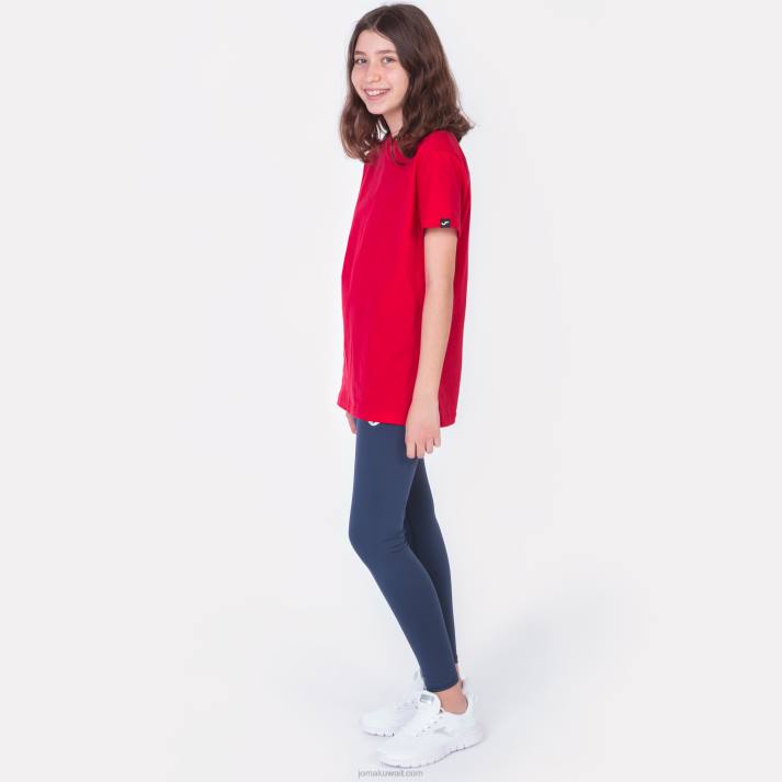 Joma 82P4R3846 أحمر قميص قصير الاكمام صحراوي نحيف