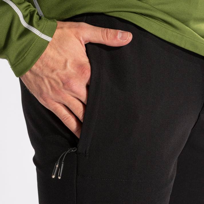 Joma 82P4R384 أسود مستكشف السراويل الطويلة رجال