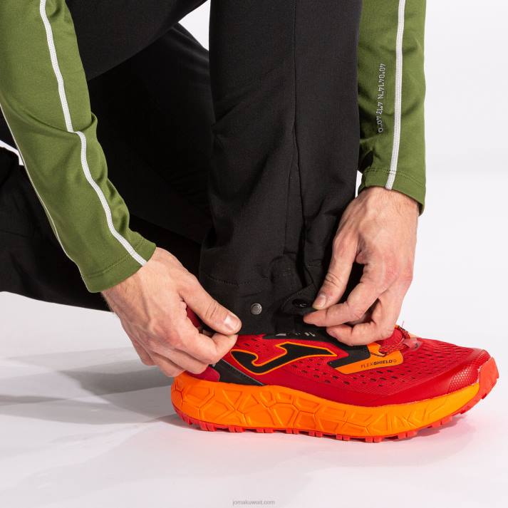 Joma 82P4R384 أسود مستكشف السراويل الطويلة رجال