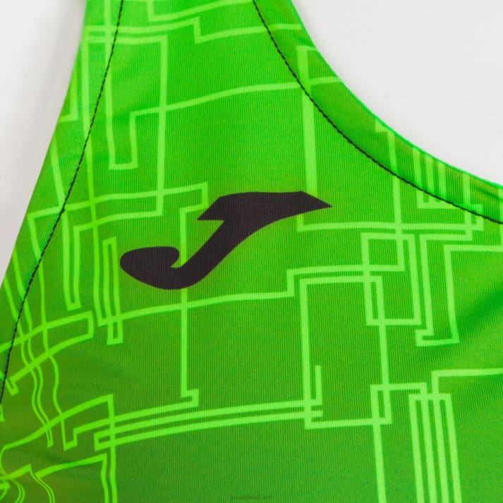 Joma 82P4R3855 نيون أخضر أسود النخبة من الدبابات الثامن نحيف