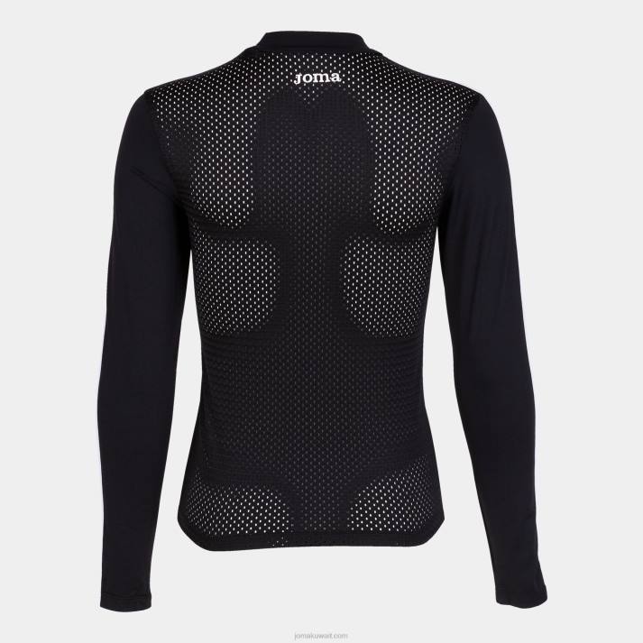Joma 82P4R3857 أسود قميص طويل الأكمام استراحة نحيف