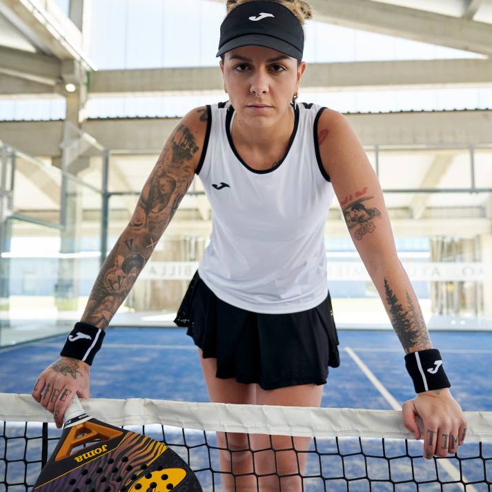 Joma 82P4R3863 أبيض أسود كسر أعلى الخزان نحيف