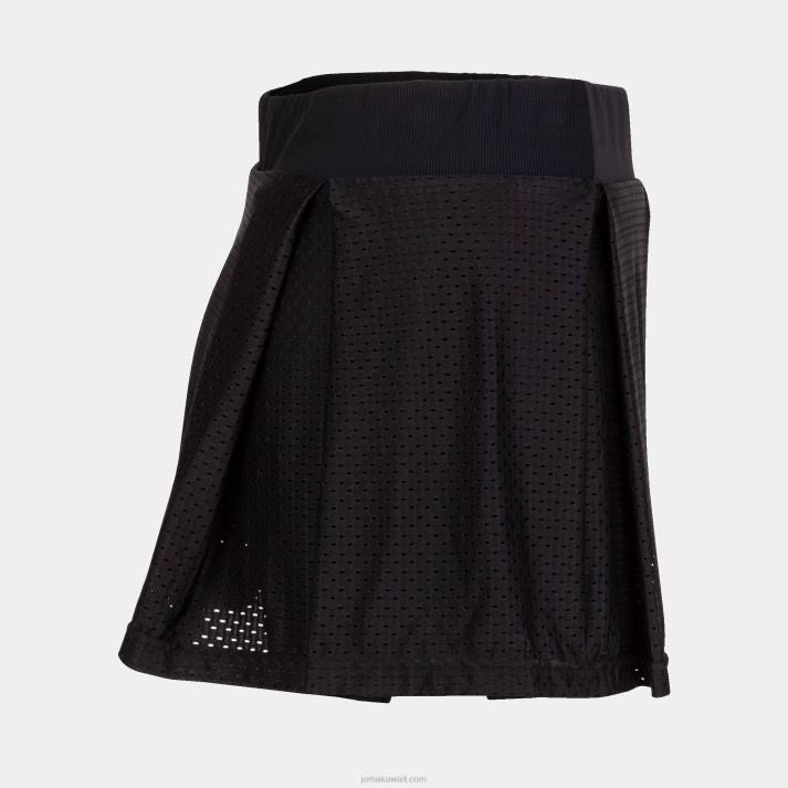 Joma 82P4R3870 أسود كسر التنورة نحيف