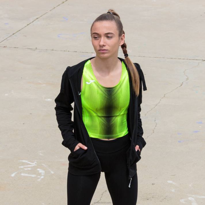 Joma 82P4R3873 نيون أصفر أسود أوليمبيا أعلى الخزان نحيف