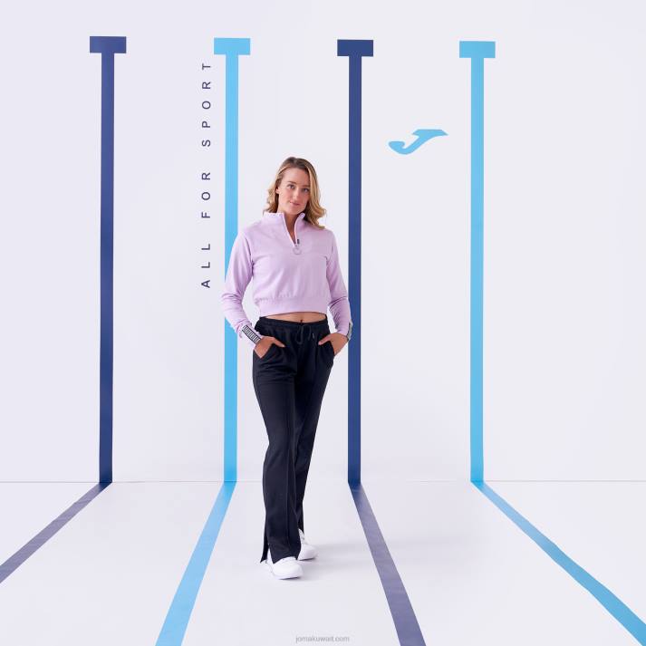 Joma 82P4R3878 أسود لونغز السراويل دافني نحيف