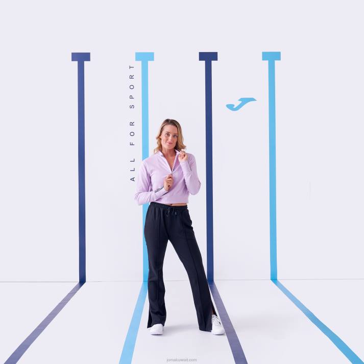 Joma 82P4R3878 أسود لونغز السراويل دافني نحيف