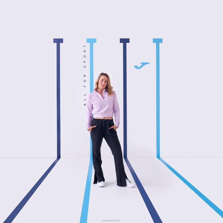 Joma 82P4R3878 أسود لونغز السراويل دافني نحيف