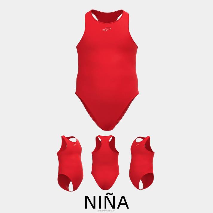 Joma 82P4R3888 أحمر سبلاش ملابس السباحة نحيف