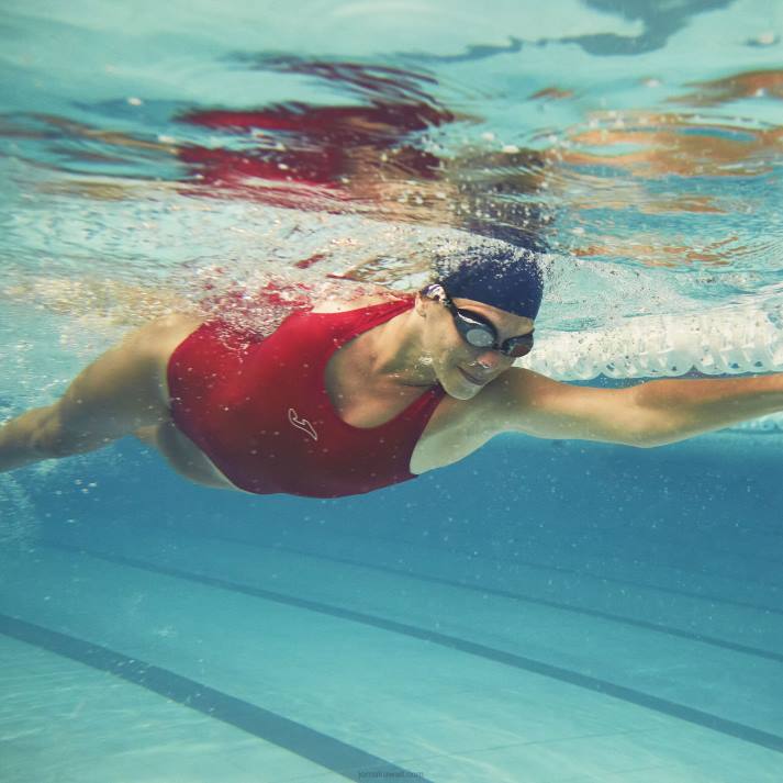 Joma 82P4R3888 أحمر سبلاش ملابس السباحة نحيف