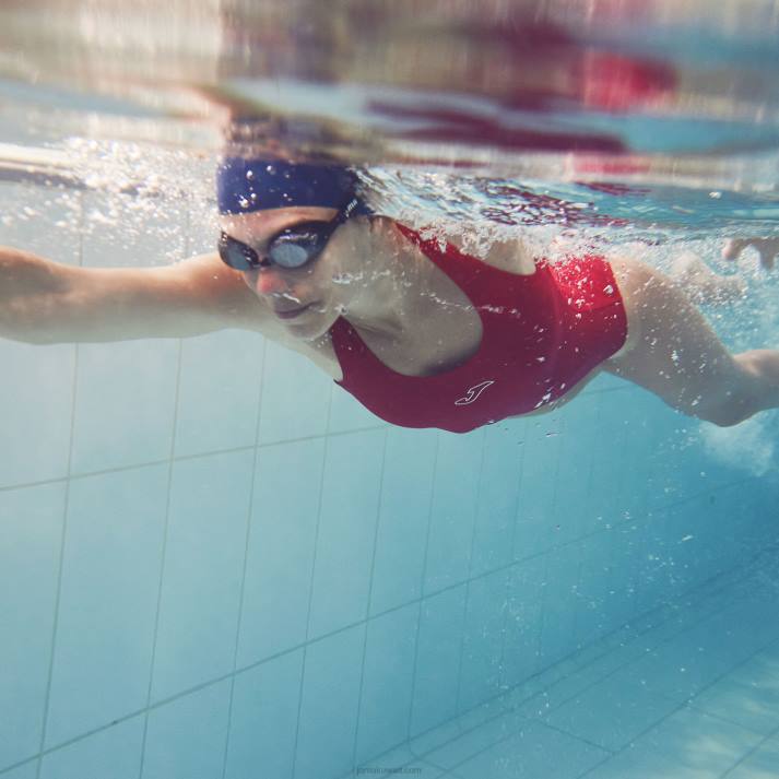 Joma 82P4R3888 أحمر سبلاش ملابس السباحة نحيف