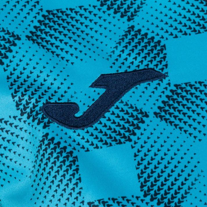 Joma 82P4R3902 الأزرق الداكن الفيروز الفلوريسنت قميص بأكمام قصيرة سوبر نوفا iii نحيف