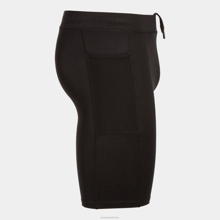 Joma 82P4R391 أسود لباس ضيق قصير النخبة x