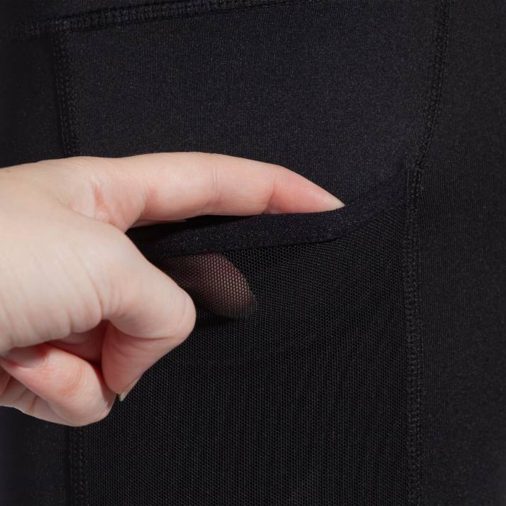 Joma 82P4R391 أسود لباس ضيق قصير النخبة x