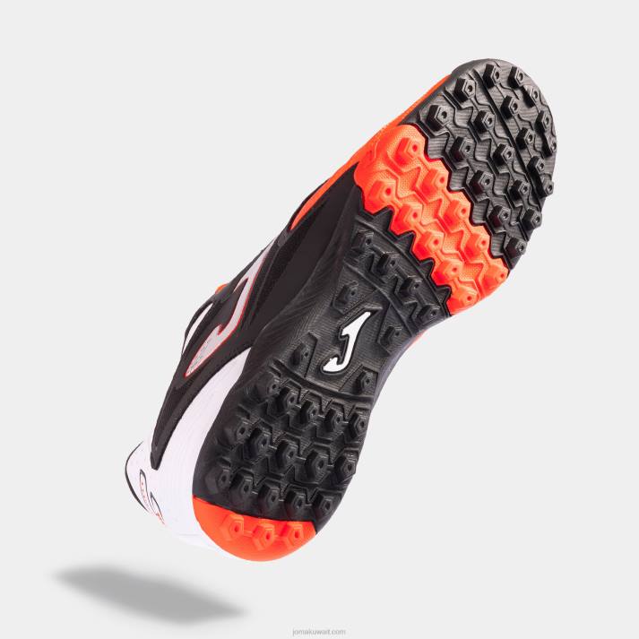 Joma 82P4R3929 برتقالي أسود حذاء كرة القدم Cancha 23 turf