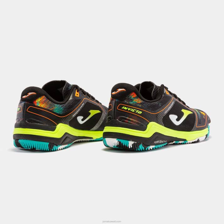 Joma 82P4R3930 أسود أصفر فلوري حذاء كرة الصالات Invicto 23 داخلي