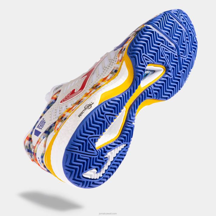 Joma 82P4R3934 أبيض أزرق ملكي أحذية t.slam 23 world padel tour-wpt clay نحيف