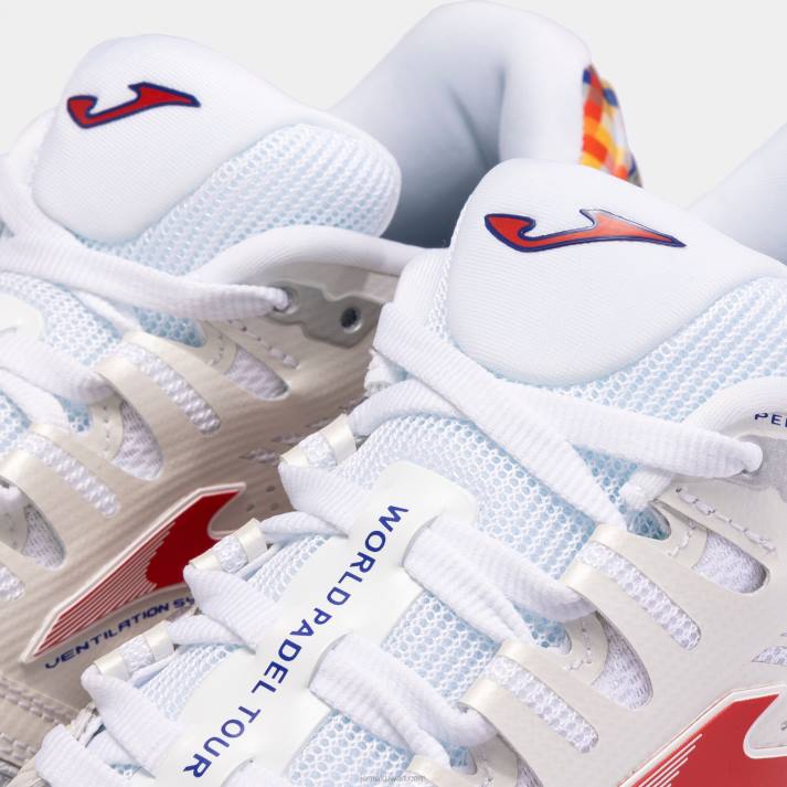 Joma 82P4R3934 أبيض أزرق ملكي أحذية t.slam 23 world padel tour-wpt clay نحيف