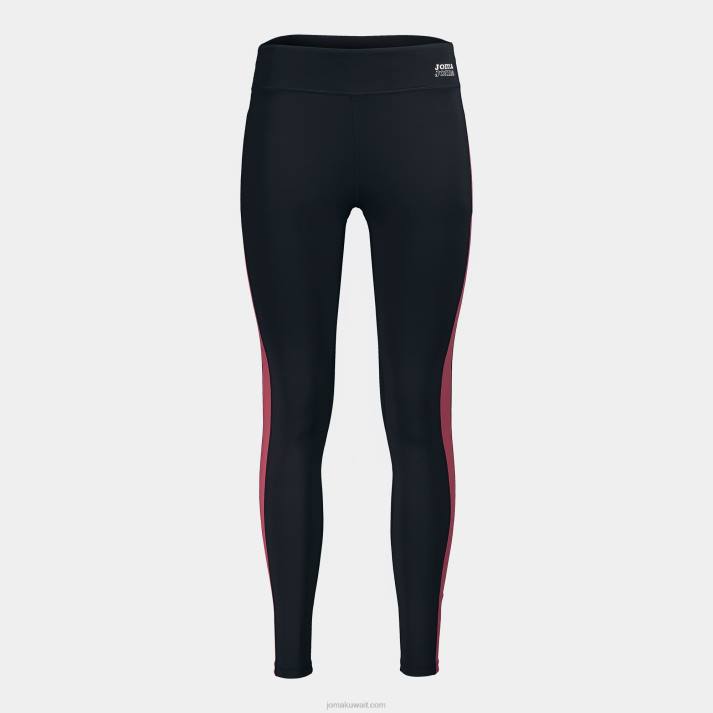 Joma 82P4R3935 أسود وردي لباس ضيق طويل دافني نحيف