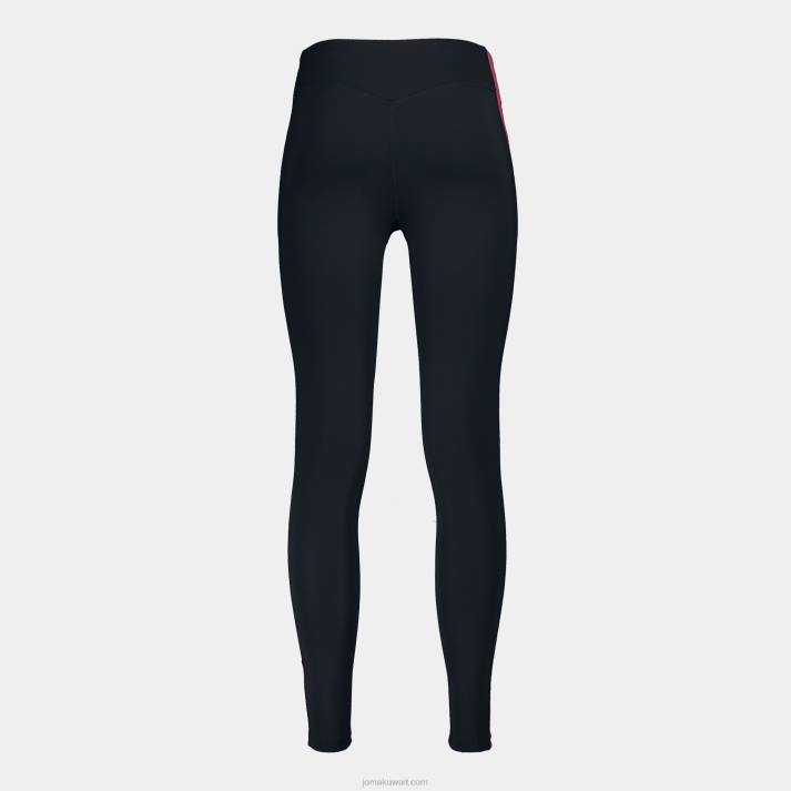 Joma 82P4R3935 أسود وردي لباس ضيق طويل دافني نحيف