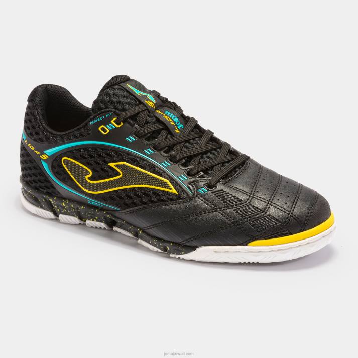 Joma 82P4R3938 أسود حذاء كرة الصالات الدوري الاسباني 5 23 داخلي