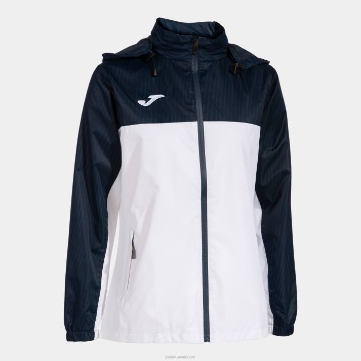 Joma 82P4R3939 أبيض كحلي Rainjacket مونتريال نحيف