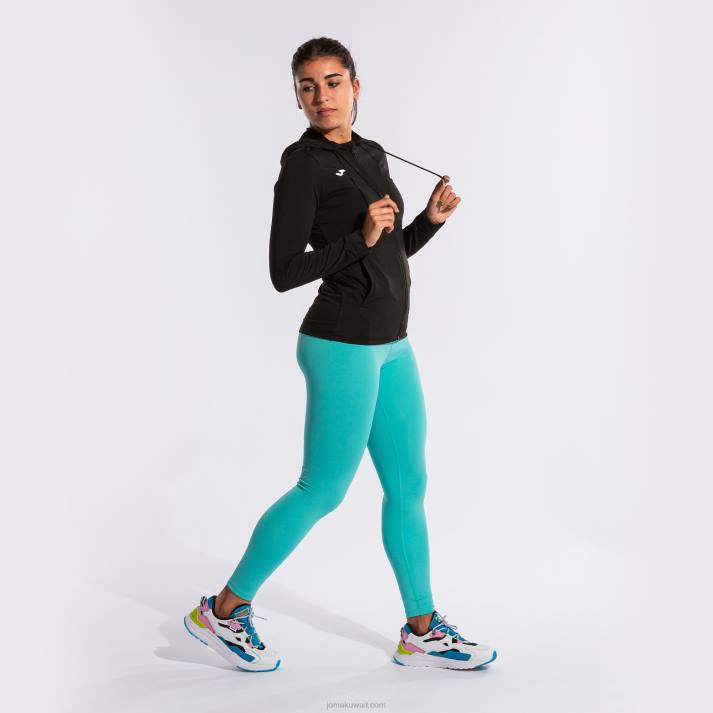 Joma 82P4R3942 أسود مقنعين سترة النحت الثاني نحيف