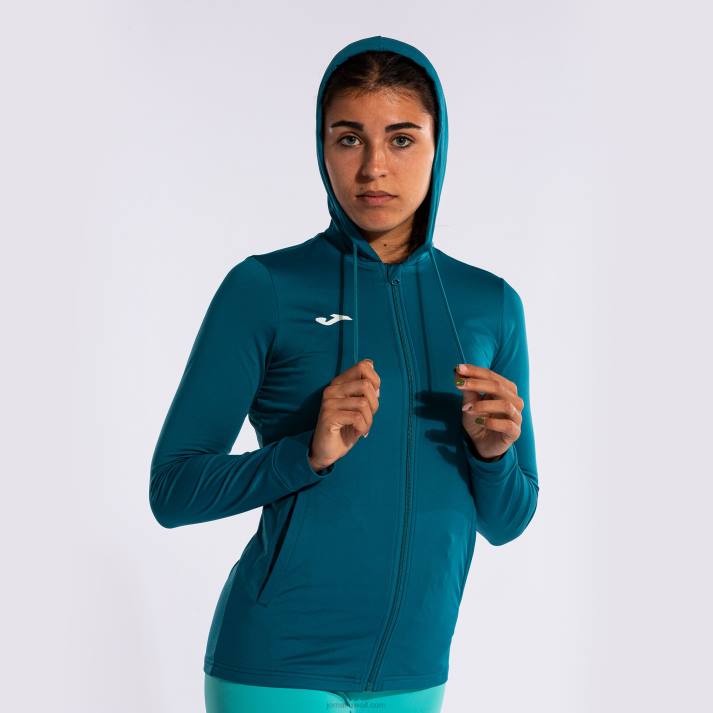 Joma 82P4R3943 أخضر مقنعين سترة النحت الثاني نحيف