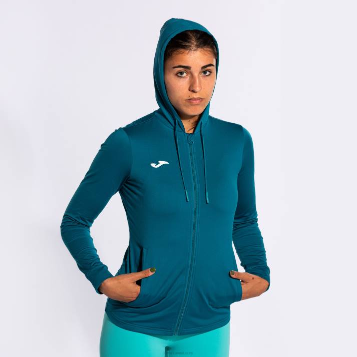 Joma 82P4R3943 أخضر مقنعين سترة النحت الثاني نحيف