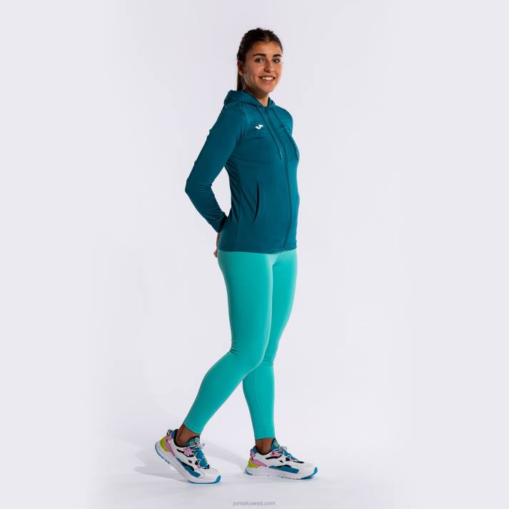 Joma 82P4R3943 أخضر مقنعين سترة النحت الثاني نحيف