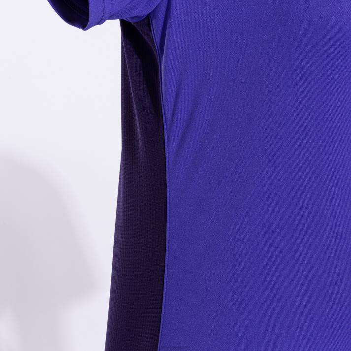 Joma 82P4R3955 أرجواني قميص قصير الأكمام الفائز الثاني نحيف