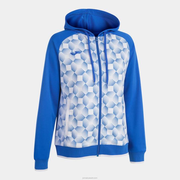 Joma 82P4R3964 أزرق ملكي أبيض سترة سوبرنوفا مقنعين III نحيف