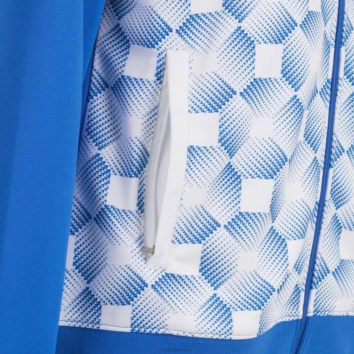 Joma 82P4R3964 أزرق ملكي أبيض سترة سوبرنوفا مقنعين III نحيف