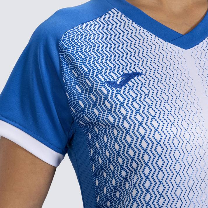 Joma 82P4R3980 أزرق ملكي أبيض قميص بأكمام قصيرة سوبر نوفا نحيف