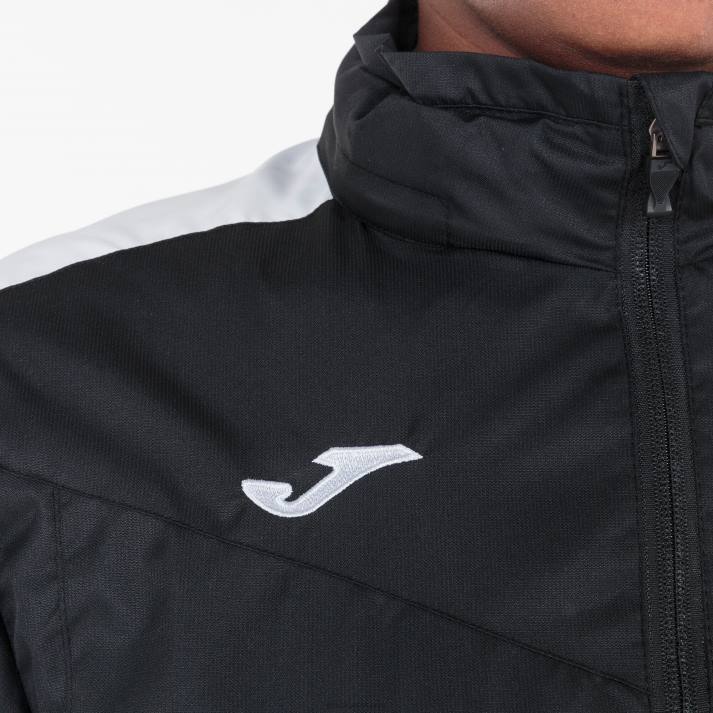 Joma 82P4R3987 أسود أبيض بطولة سترة المطر الرابع نحيف