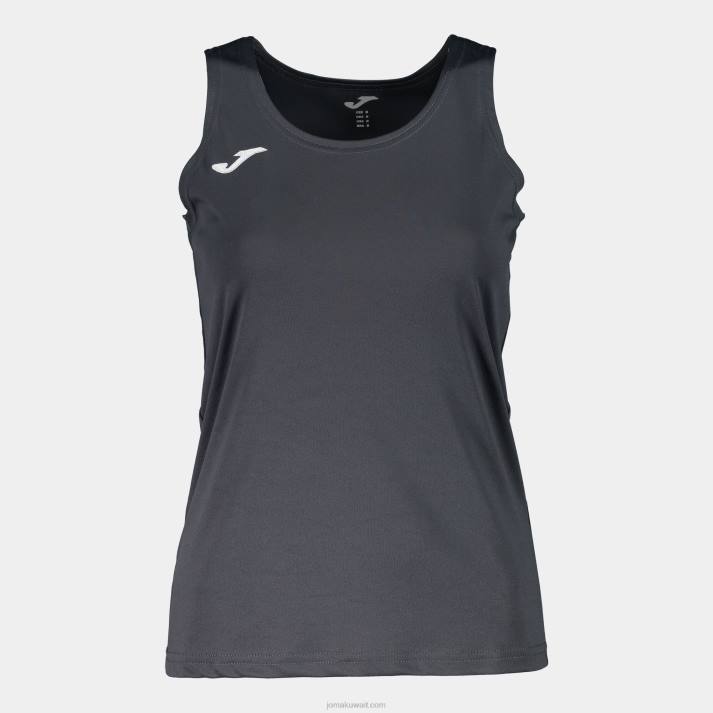 Joma 82P4R3988 الرمادي الداكن بلا أكمام تي شيرت ديانا نحيف