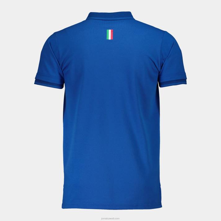 Joma 82P4R398 الأزرق الملكي قميص بولو قصير الاكمام لاتحاد التنس والباديل الايطالى