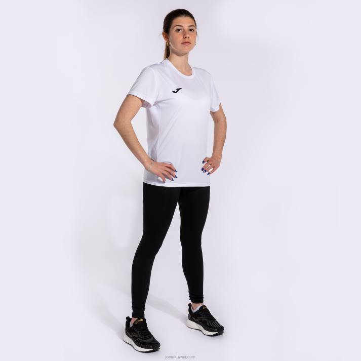 Joma 82P4R3995 أبيض قميص قصير الأكمام الفائز الثاني نحيف